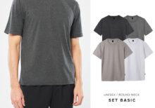 Yuedpao เสื้อยืด Ultrasoft Non-Iron set Basic